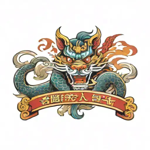 chineses loyalty  tattoo design idea