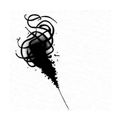 wisp of smoke tattoo design idea