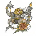 electrician tattoo design idea