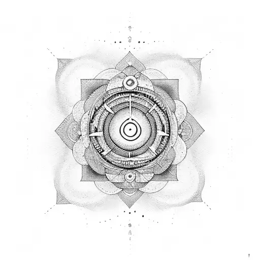  7 chakras tattoo design idea