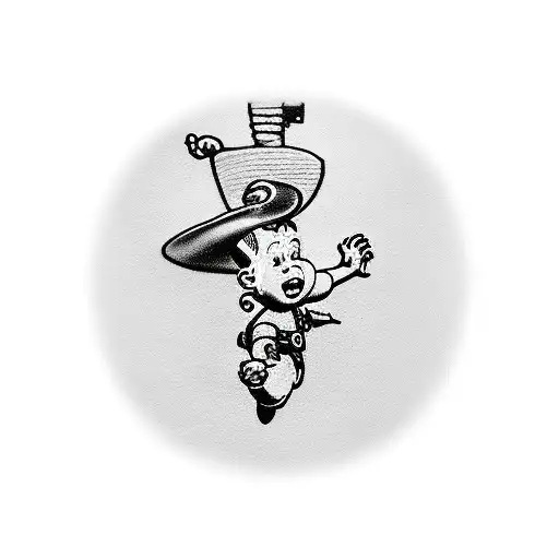 A realistic portrayal of Tintin, Asterix, and Lucky Luke sharing a laugh together tattoo design idea