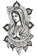 Guadalupe's Virgin tattoo design idea