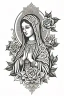 Guadalupe's Virgin tattoo design idea