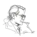 Bill Evans and Miles Davis tattoo design idea