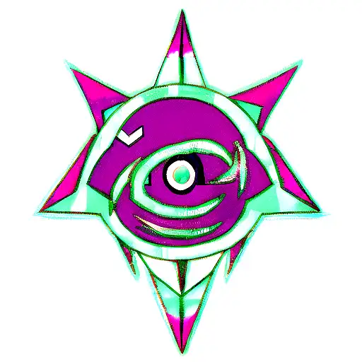 cyber sigil lain tattoo design idea