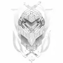 cyber sigil serial experiments lain tattoo design idea