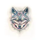 black wolf tattoo design idea