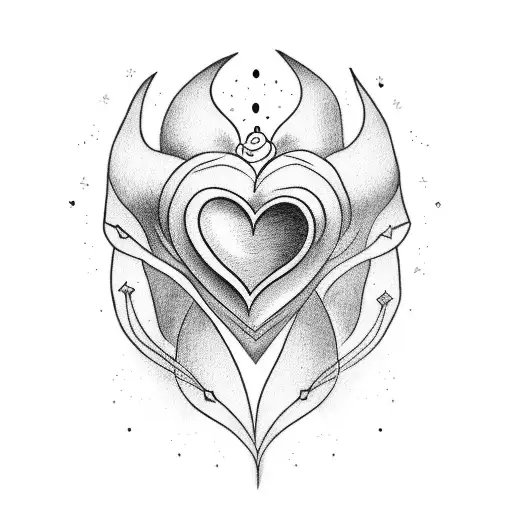 Crying Heart tattoo design idea