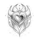 Crying Heart tattoo design idea