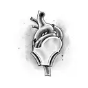 Crying Heart tattoo design idea