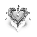 Crying Heart tattoo design idea