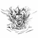 Dragon Ball Z android 18 tattoo design idea