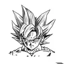 Dragon Ball Z android 18 tattoo design idea