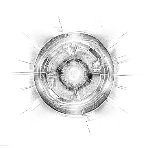 light that illuminates the surroundings tattoo design idea