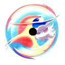 Sun and Moon tattoo design idea