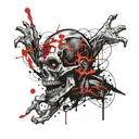 Zombies tattoo design idea