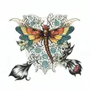 dragonfly wings tattoo design idea
