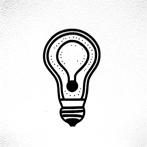 lightbulb tattoo design idea