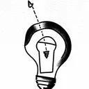lightbulb tattoo design idea