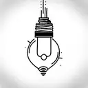 lightbulb tattoo design idea