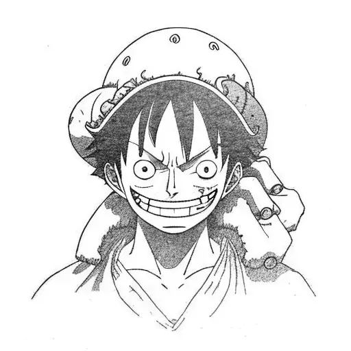 one piece luffy from child to gear 5 tattoo design idea