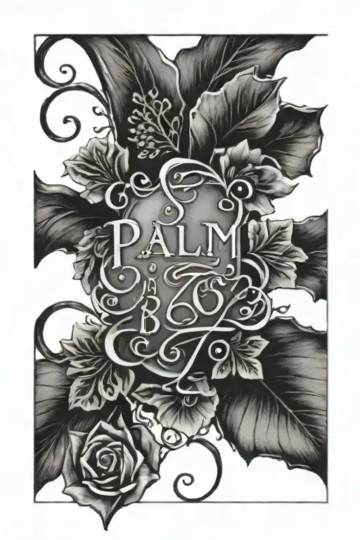 psalm 27:8 in cursive tattoo design idea
