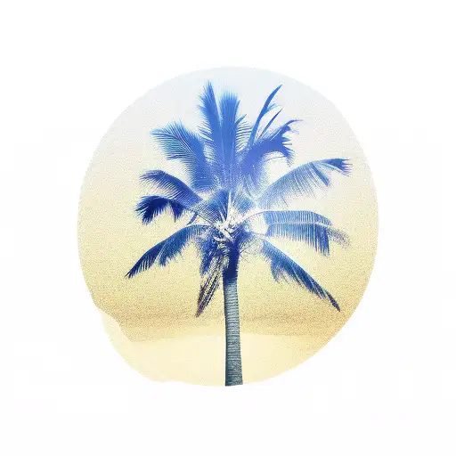 Palm Tree tattoo design idea