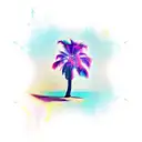 Palm Tree tattoo design idea