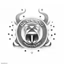 Alfa romeo quadrifoglio  tattoo design idea
