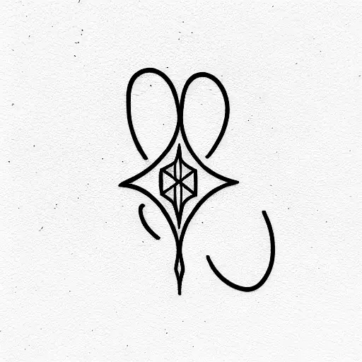 double G tattoo design idea