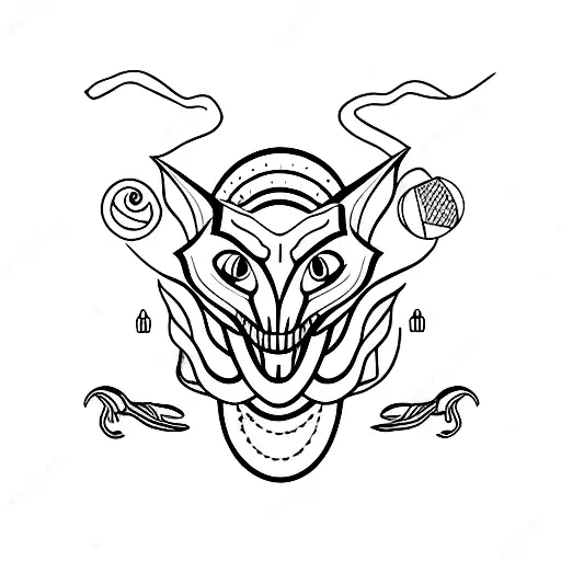 cobra na virilha  tattoo design idea