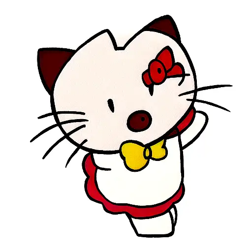 hello kitty tattoo design idea