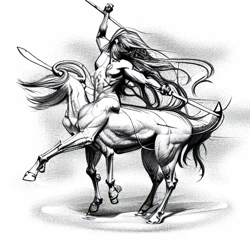 centaur tattoo design idea