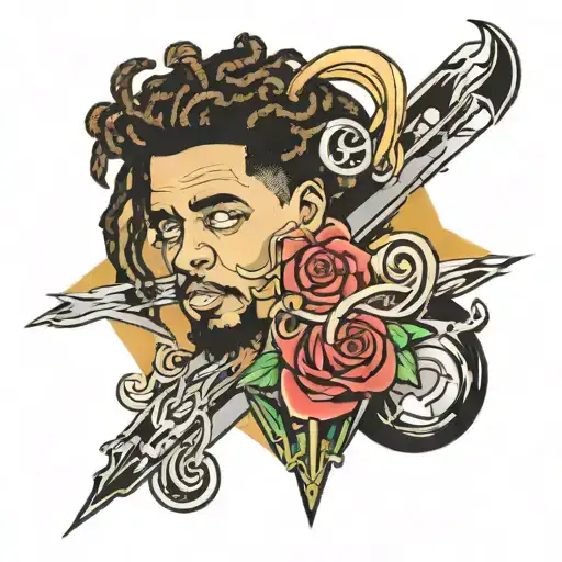 j cole love yourz tattoo design idea