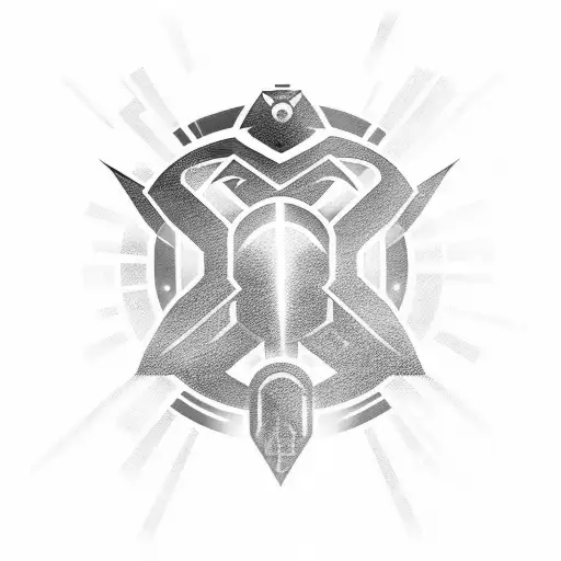 Energy Sword from Halo video game tattoo design idea