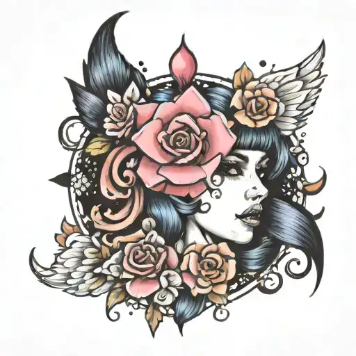 melanie martinez inspired tattoo design idea