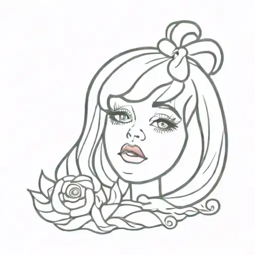melanie martinez inspired tattoo design idea