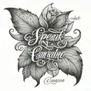 i speak in cursive, i'm poignant, assertive tattoo design idea