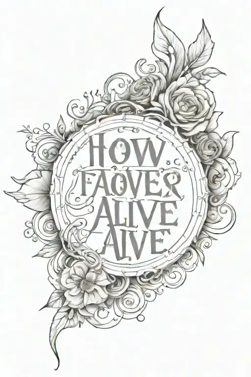 how does it feels to be alive again? text tattoo tattoo design idea