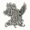 how does it feel to be alive again? text tattoo tattoo design idea