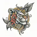 name Johnny tattoo design idea