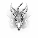 gazelle tattoo design idea