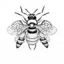 Bee and ant tattoo design idea