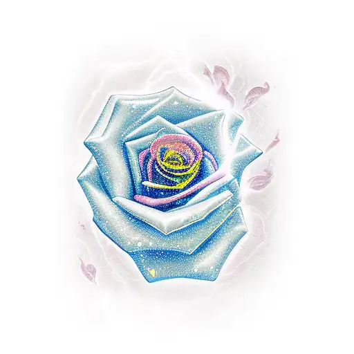 Crystal with thunderstorm a rose and peter tattoo design idea