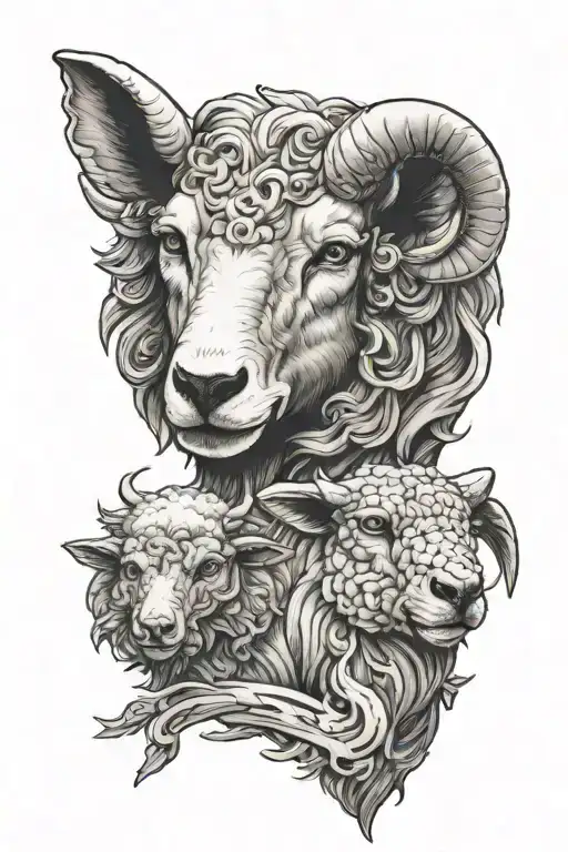 sheep in a wolf's clothing  tattoo design idea