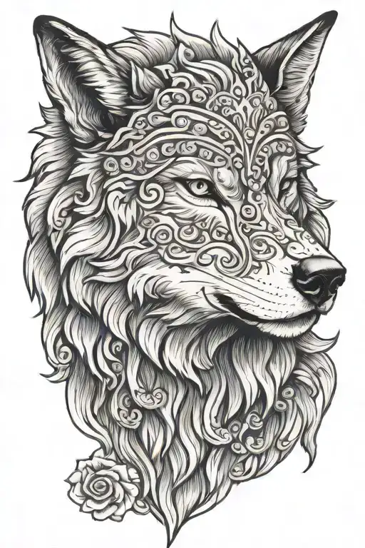 wolf in a sheep's  clothing  tattoo design idea