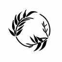 Laurel wreath tattoo design idea