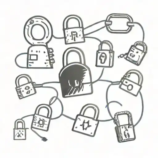 padlocks together tattoo design idea
