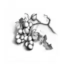 grape vine tattoo design idea