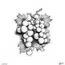 grape vine tattoo design idea